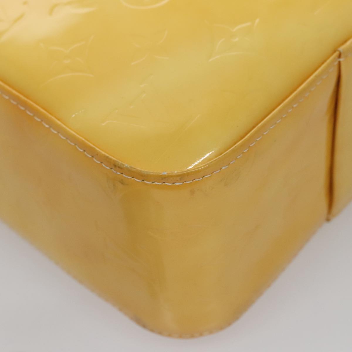 Louis Vuitton Columbus Yellow Patent Leather Tote Bag (Pre-Owned)