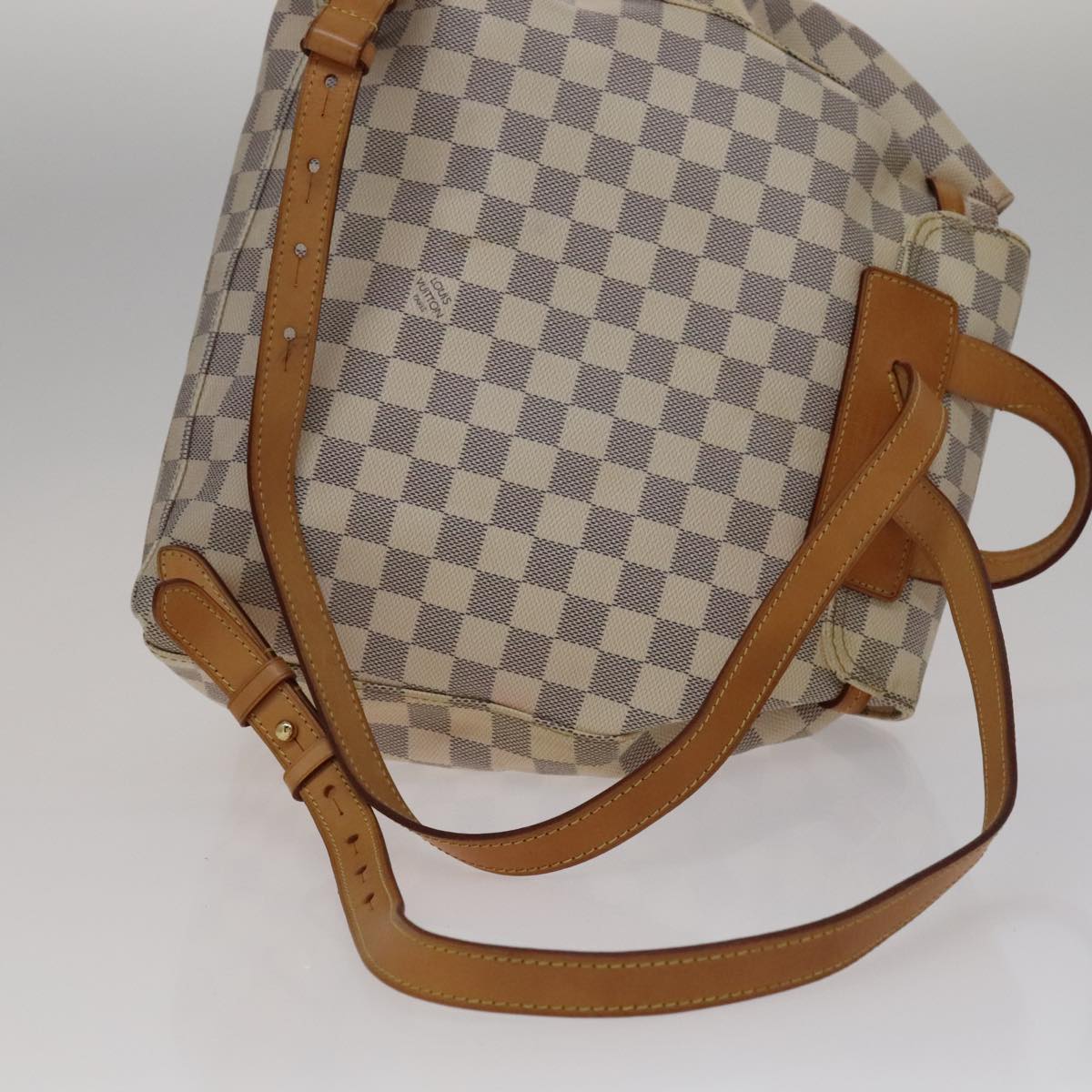 Louis Vuitton Sperone Backpack Beige Canvas Backpack Bag (Pre-Owned)