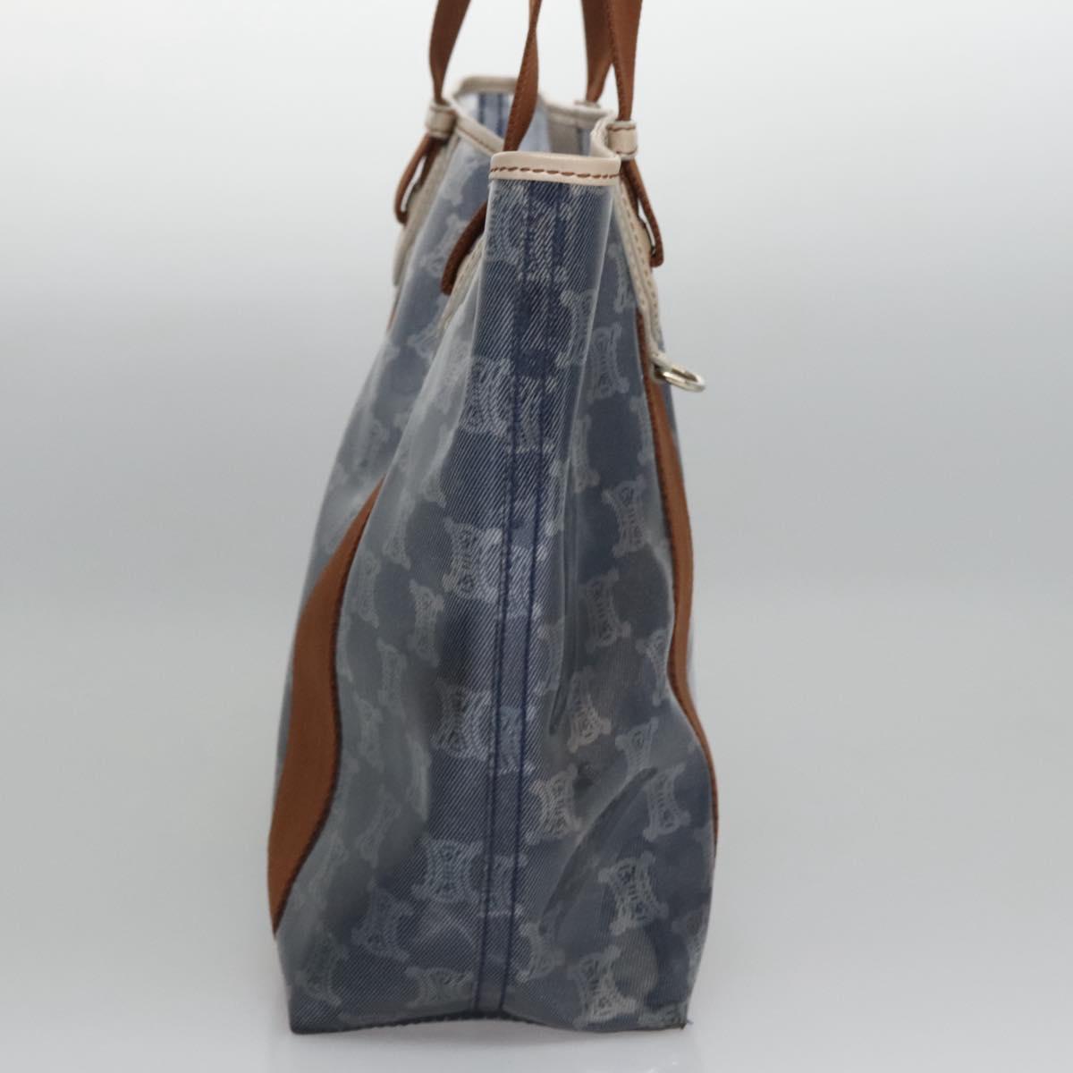 Céline Macadam Blue Canvas Shoulder Bag (Pre-Owned)