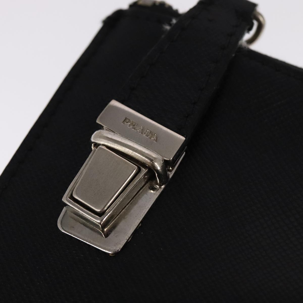 Prada Black Leather Clutch Bag (Pre-Owned)