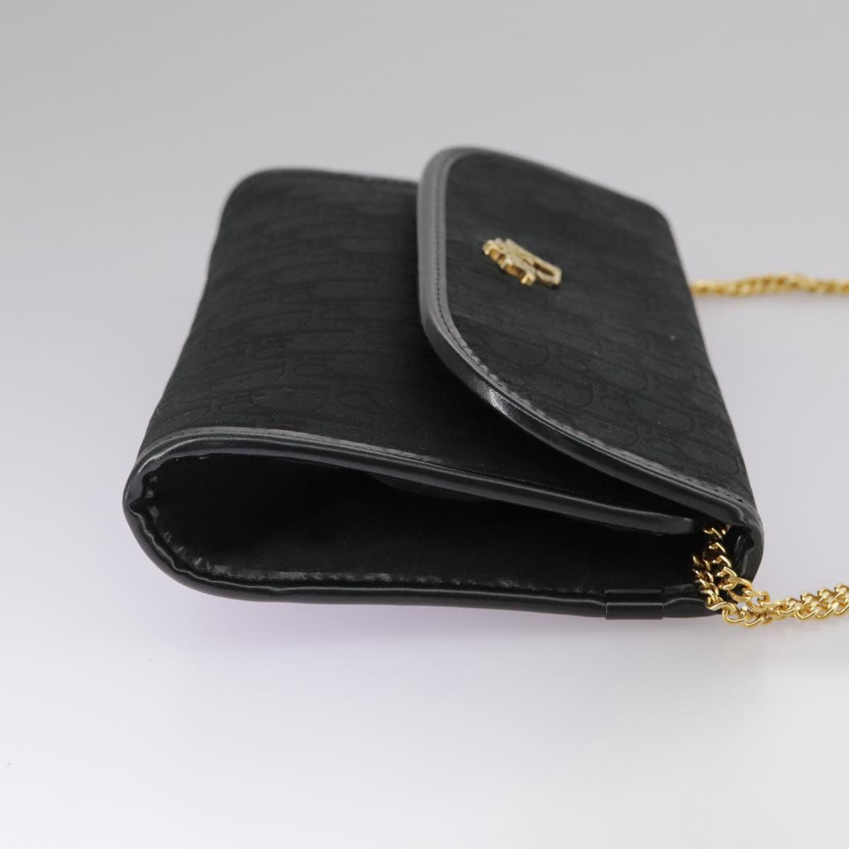 Dior Trotter Black Canvas Shoulder Bag (Pre-Owned)