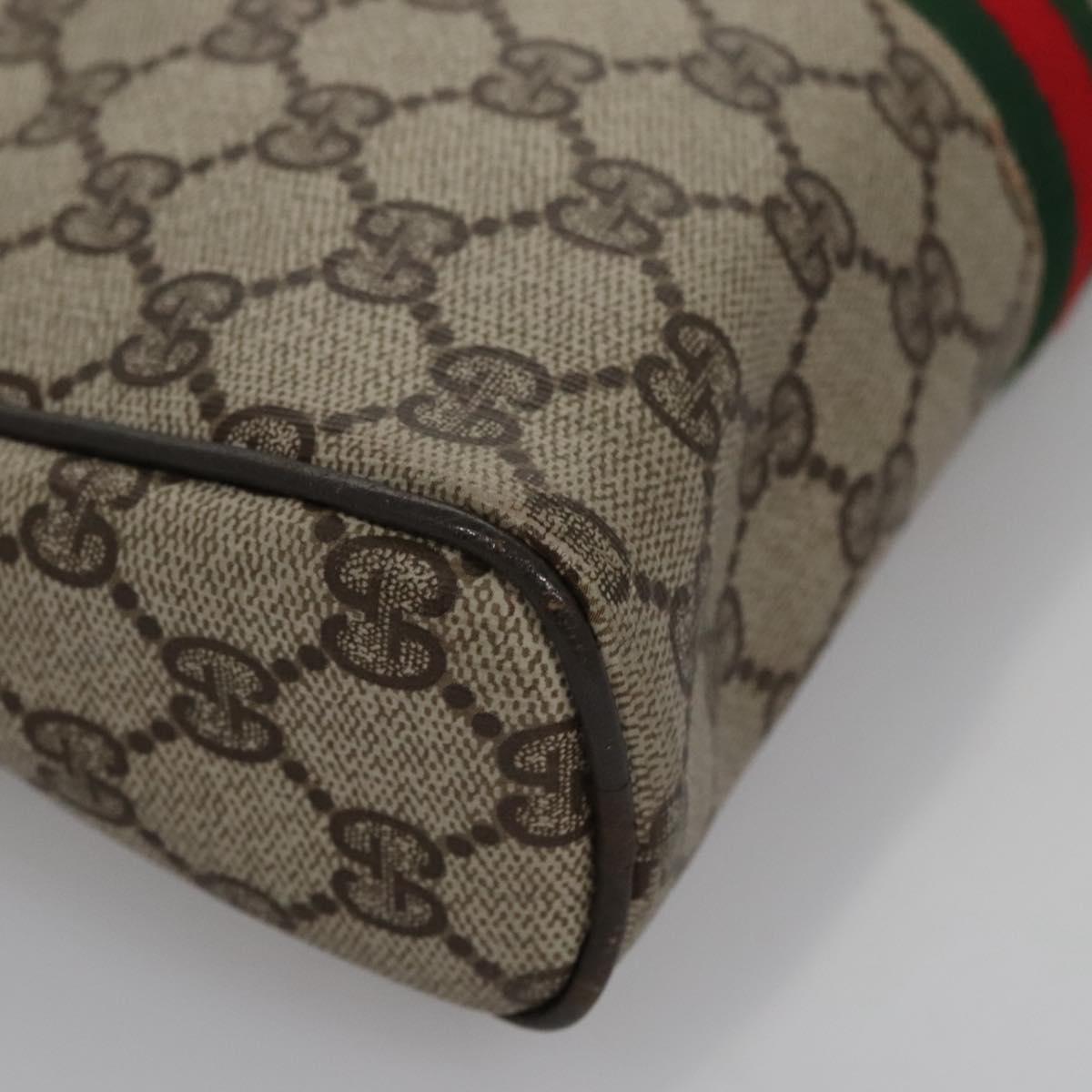Gucci Ophidia Beige Canvas Clutch Bag (Pre-Owned)