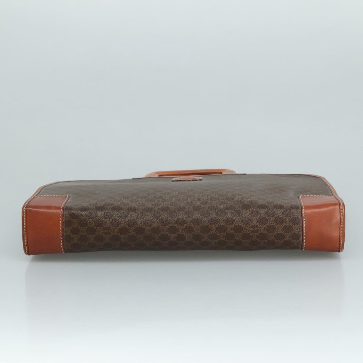Céline Macadam Brown Canvas Briefcase Bag (Pre-Owned)