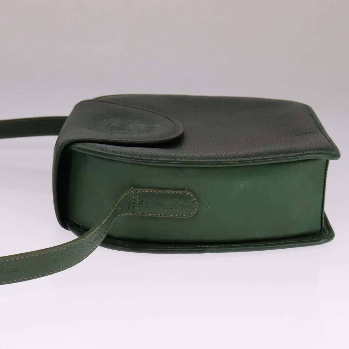 Burberry Green Leather Shoulder Bag (Pre-Owned)