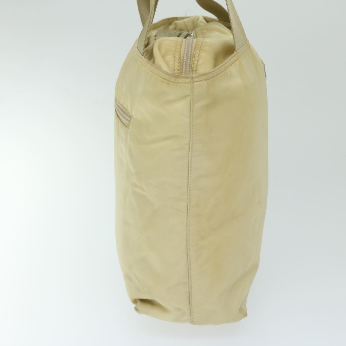 Prada Tessuto Beige Synthetic Shoulder Bag (Pre-Owned)