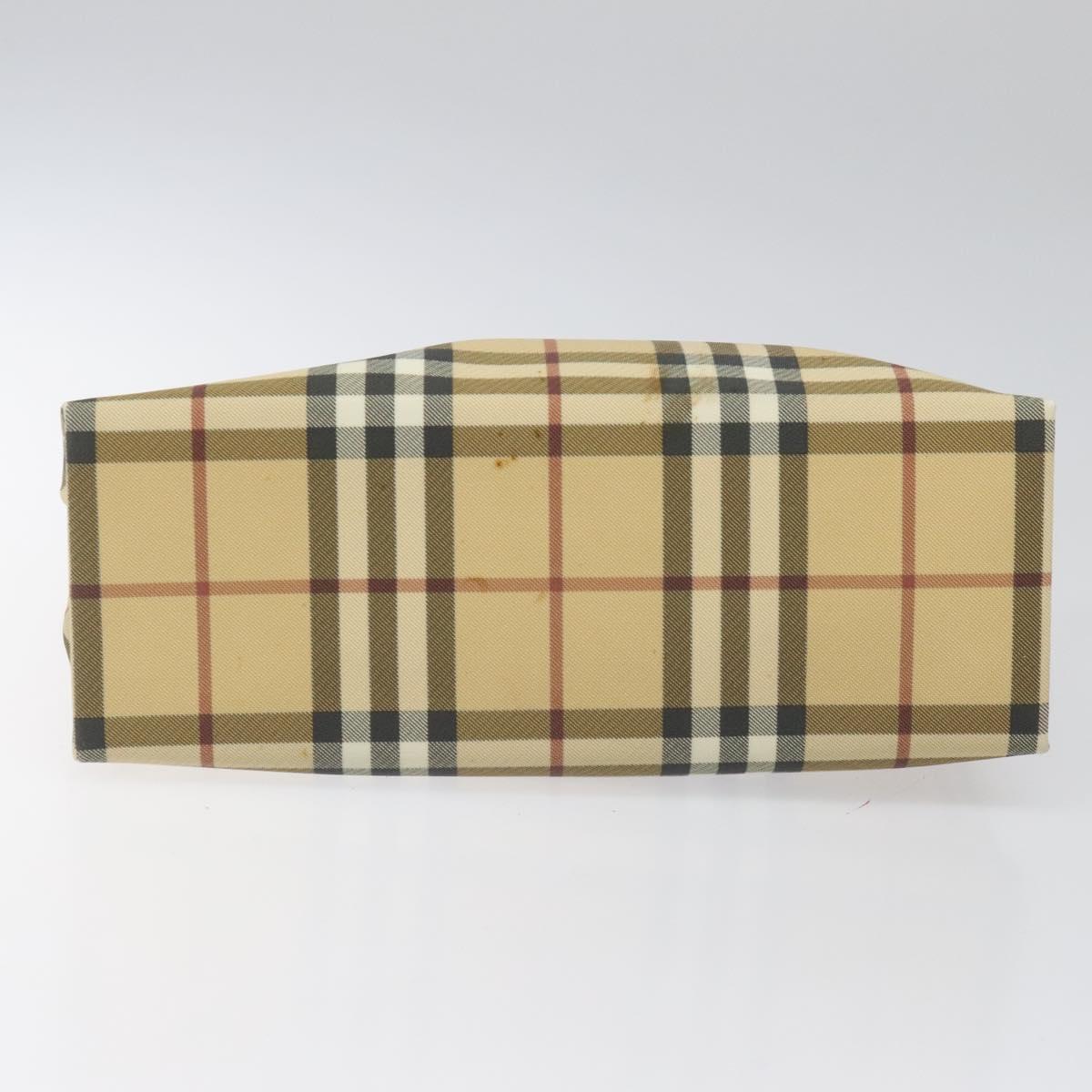 Burberry Nova Check Beige Canvas Tote Bag (Pre-Owned)