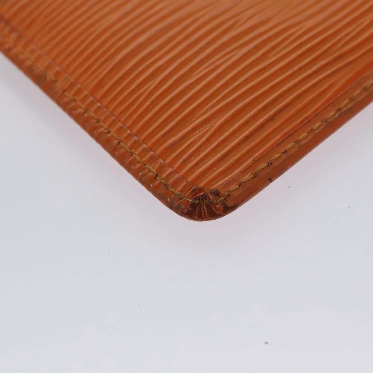 Louis Vuitton Pochette Clés Orange Leather Wallet (Pre-Owned)