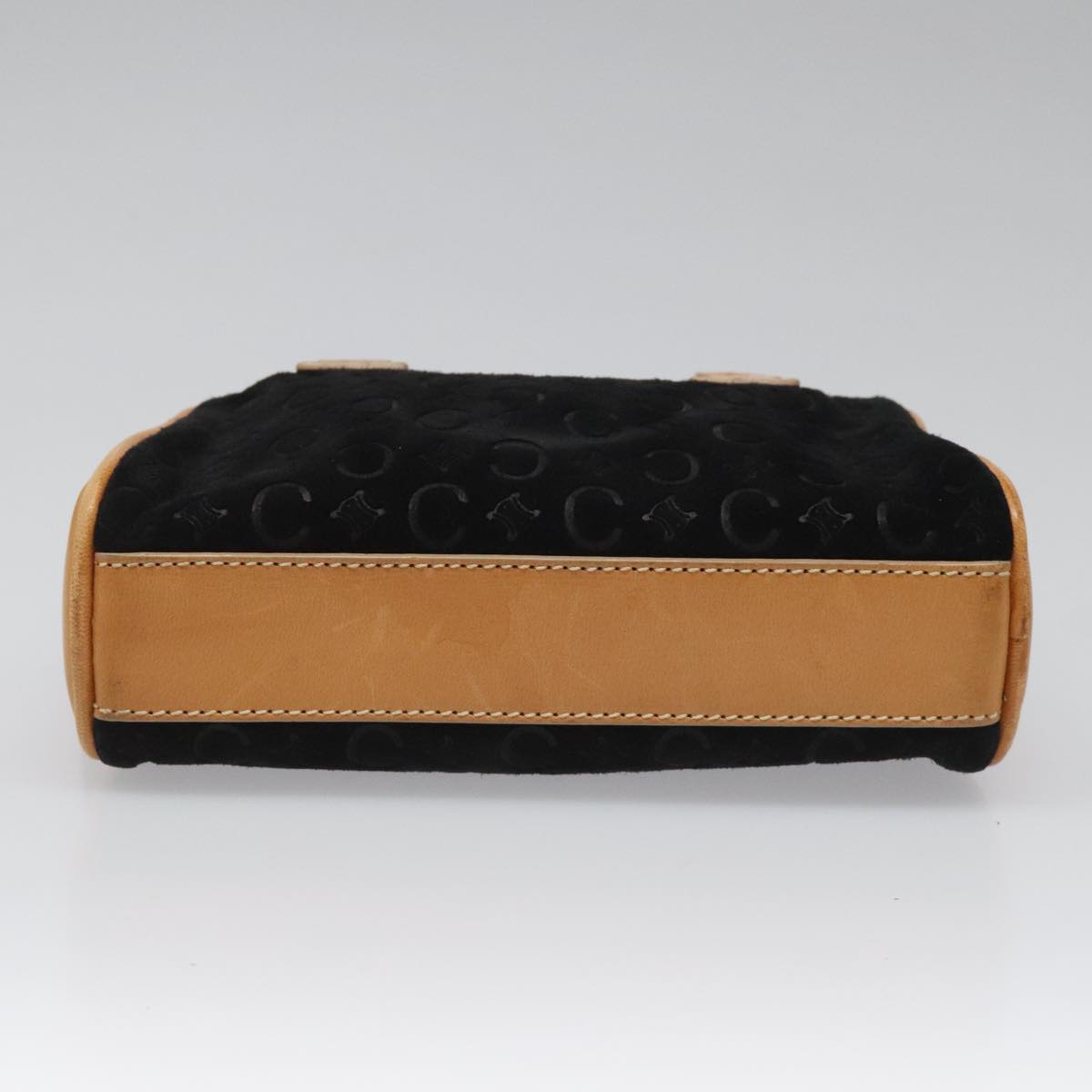 Céline Macadam Black Suede Handbag (Pre-Owned)