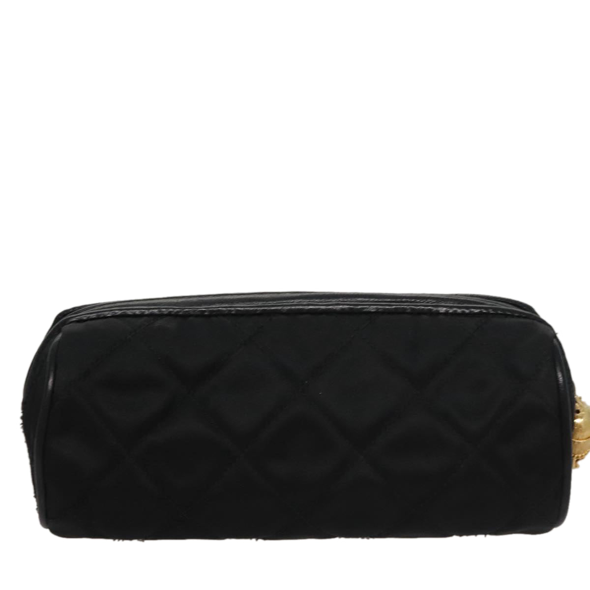 Chanel Gripoix Black Silk Clutch Bag (Pre-Owned)