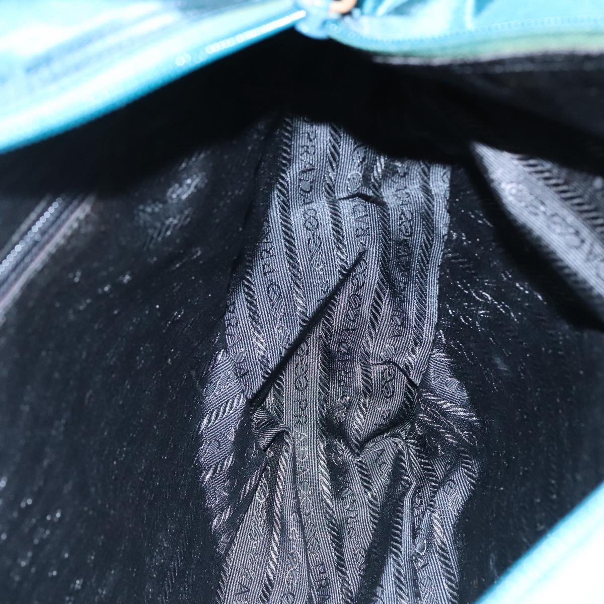 Prada Re-Nylon Blue Canvas Tote Bag (Pre-Owned)