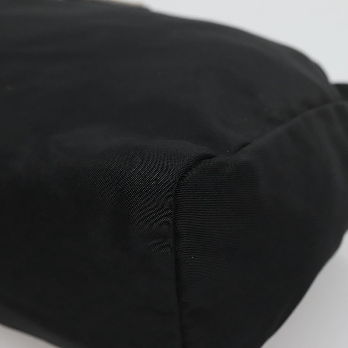 Prada Cosmetic Pouch Black Synthetic Clutch Bag (Pre-Owned)
