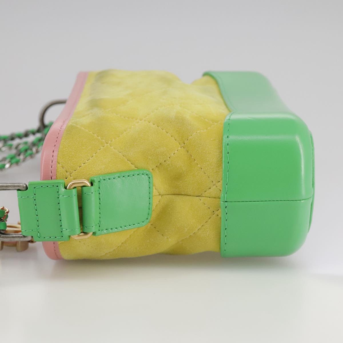 Chanel Gabrielle Yellow Suede Shoulder Bag (Pre-Owned)