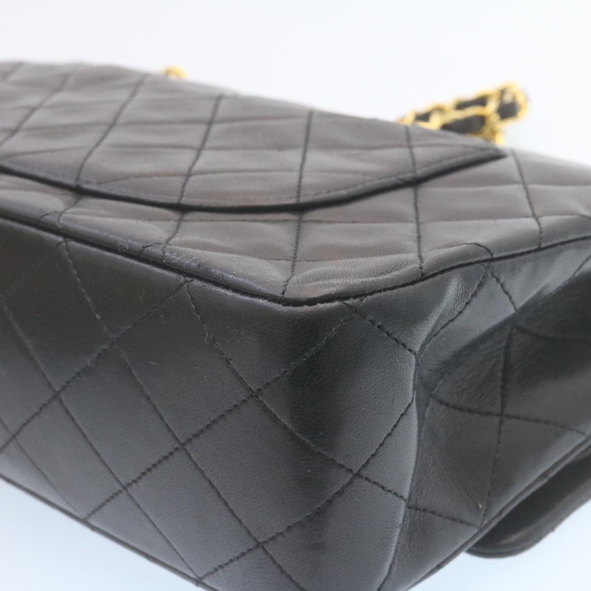 Chanel Timeless Black Leather Shoulder Bag (Pre-Owned)
