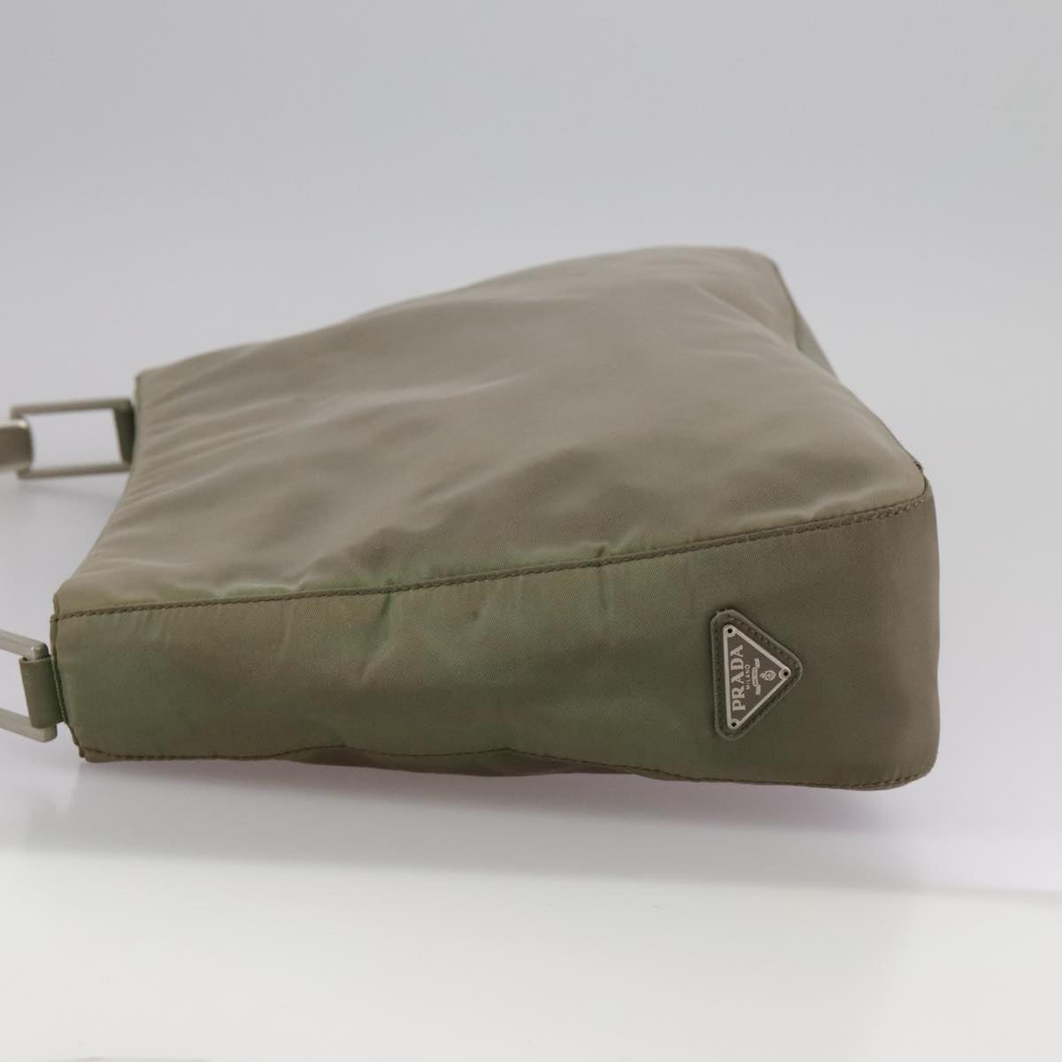 Prada Tessuto Khaki Synthetic Shoulder Bag (Pre-Owned)