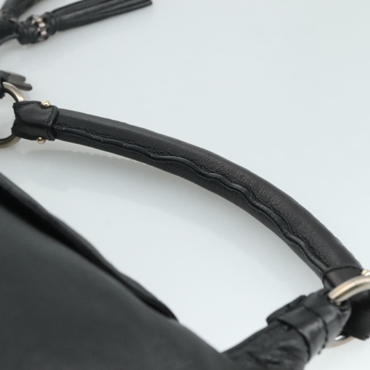 Salvatore Ferragamo Black Leather Handbag (Pre-Owned)