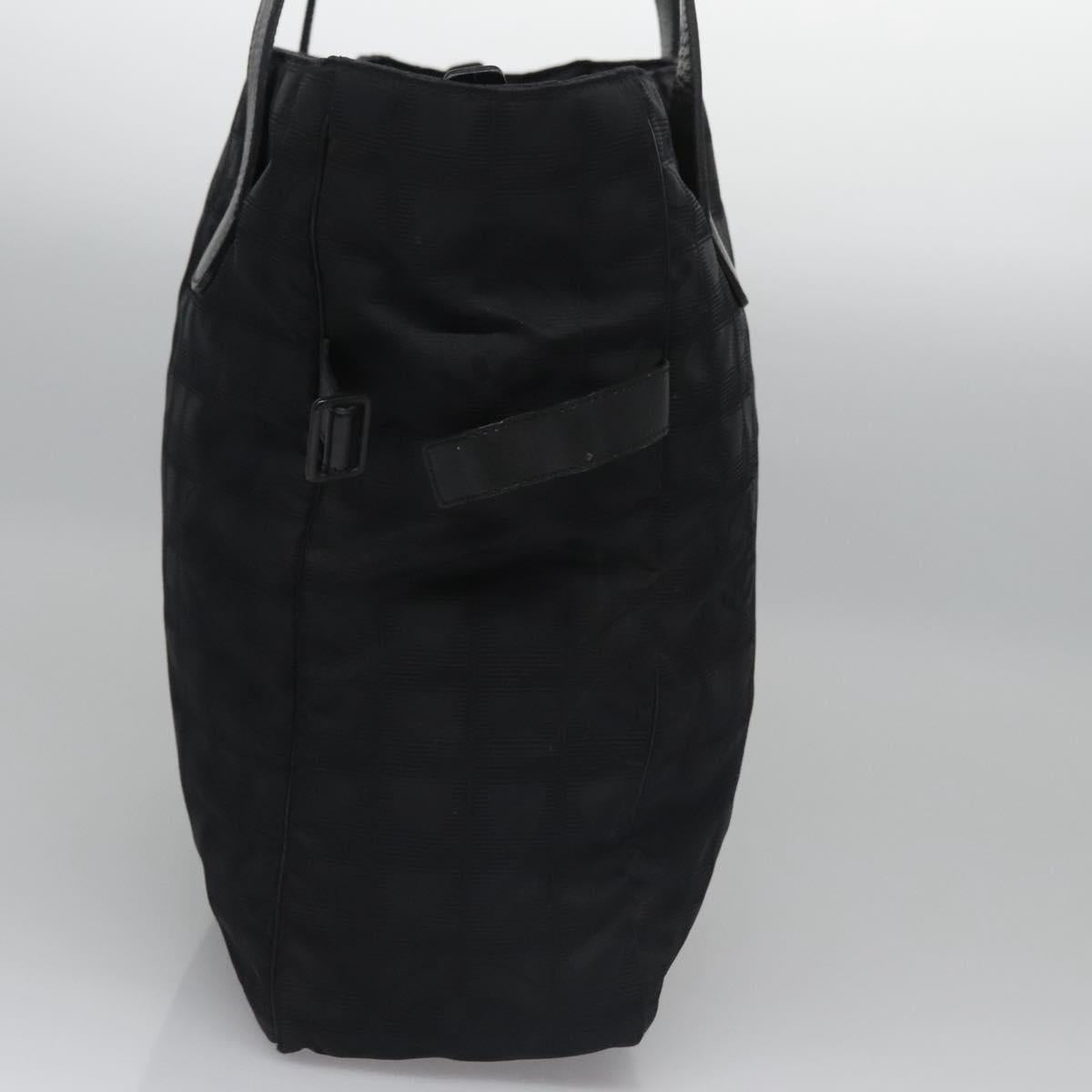 Chanel Travel Line Black Synthetic Tote Bag (Pre-Owned)