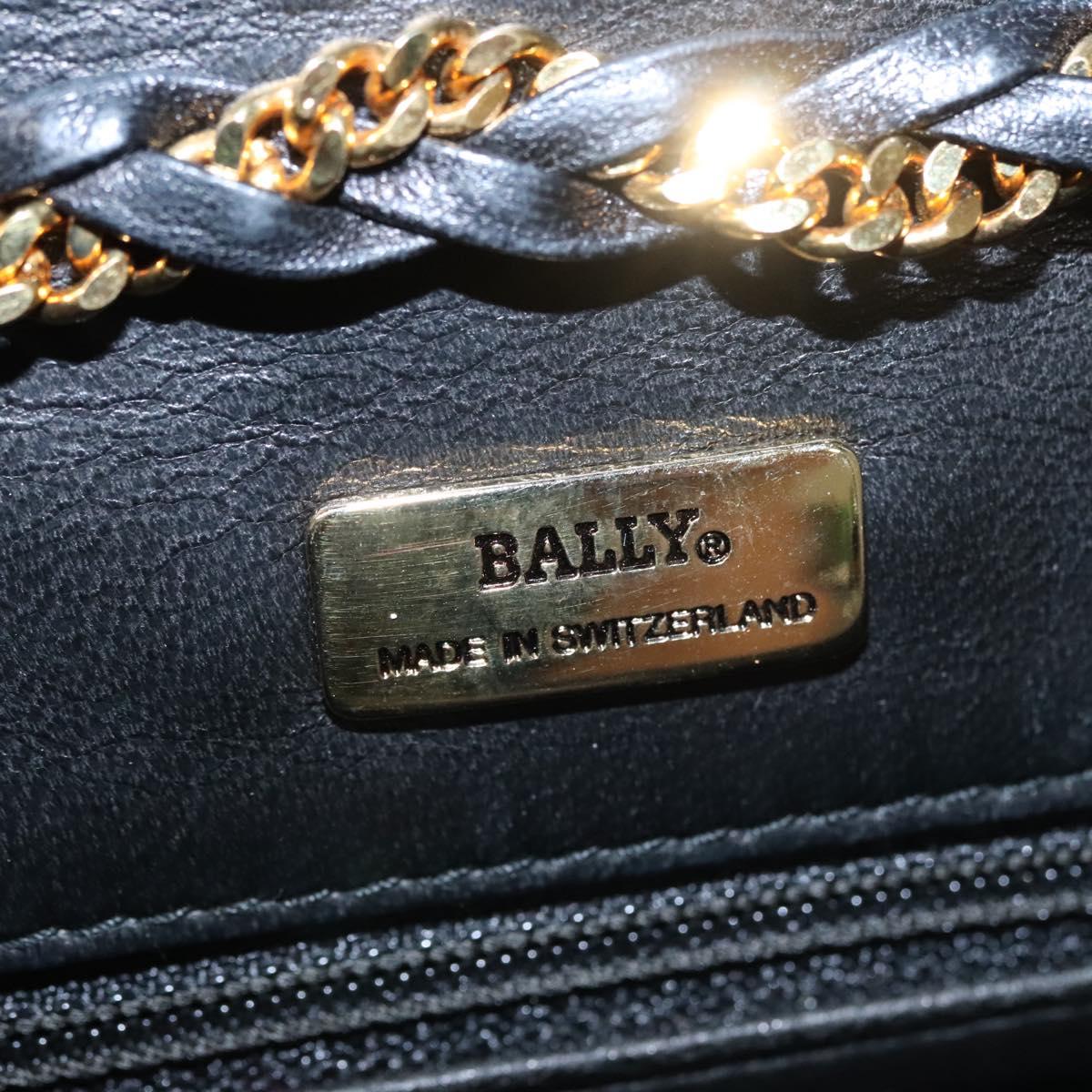 Bally Black Leather Shoulder Bag (Pre-Owned)