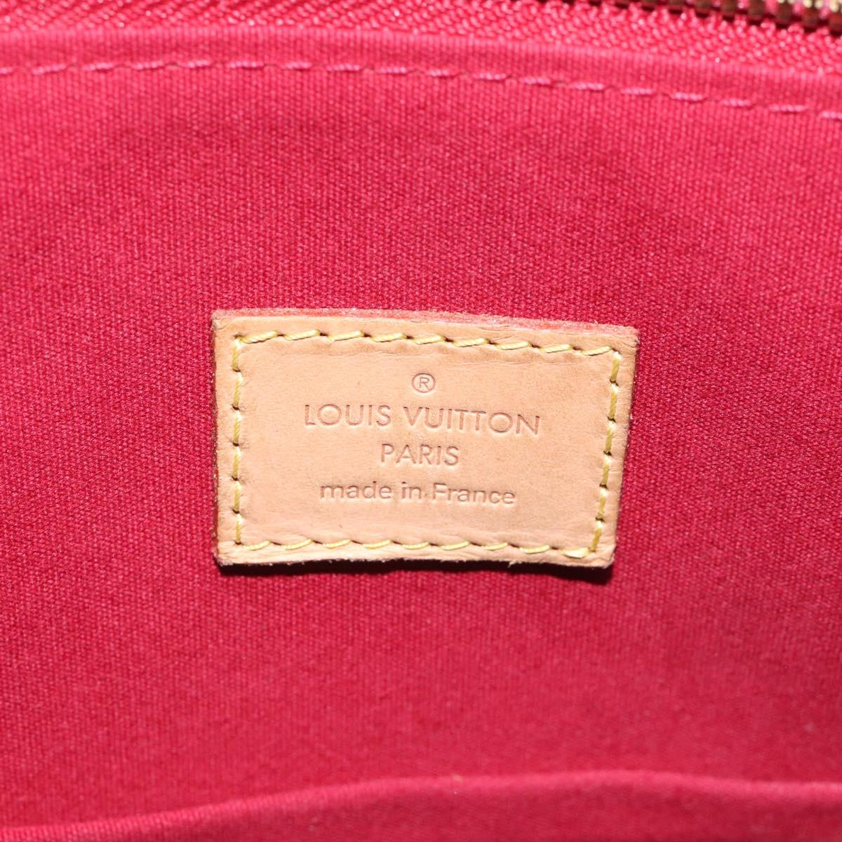 Louis Vuitton Alma Burgundy Patent Leather Handbag (Pre-Owned)