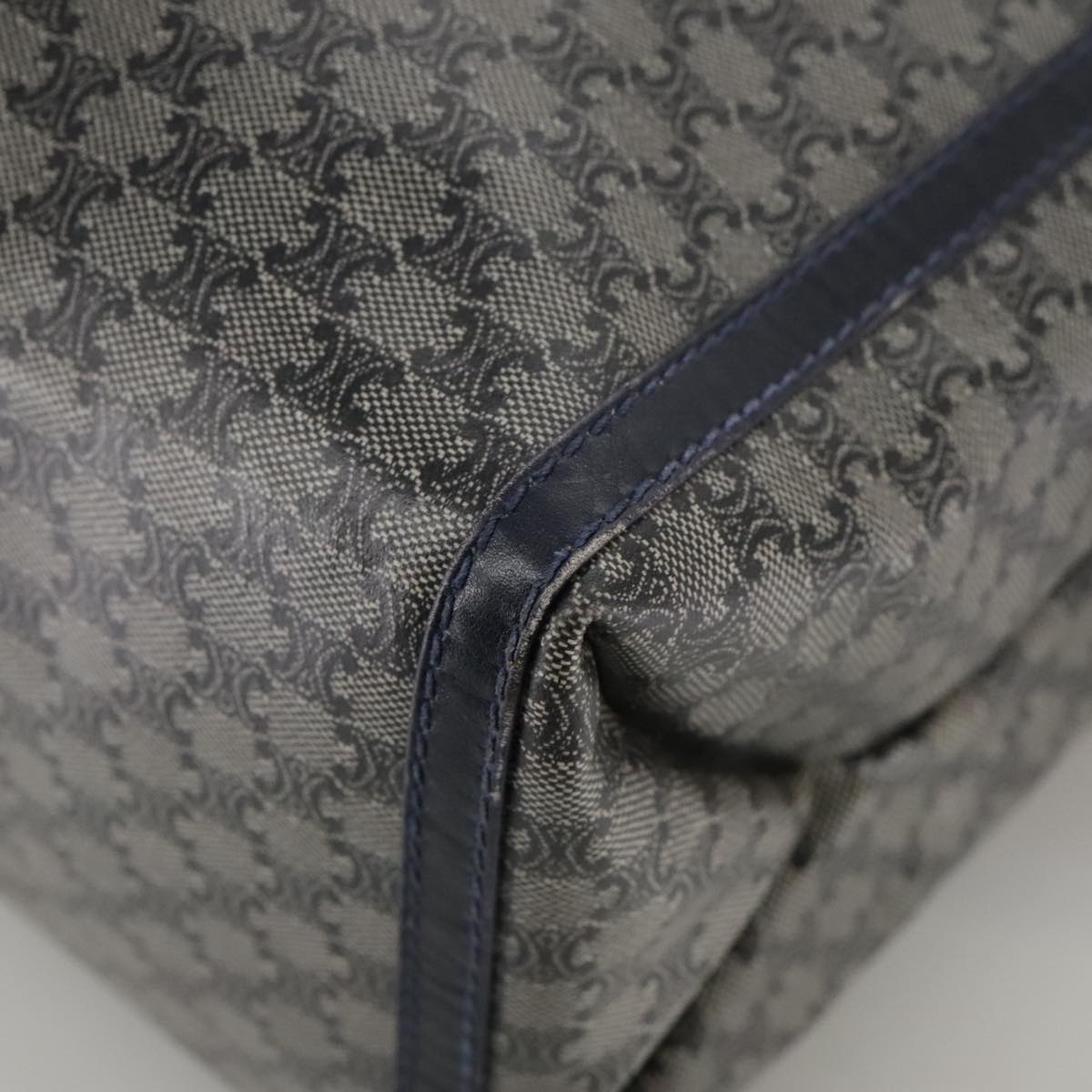 Céline Macadam Navy Canvas Handbag (Pre-Owned)