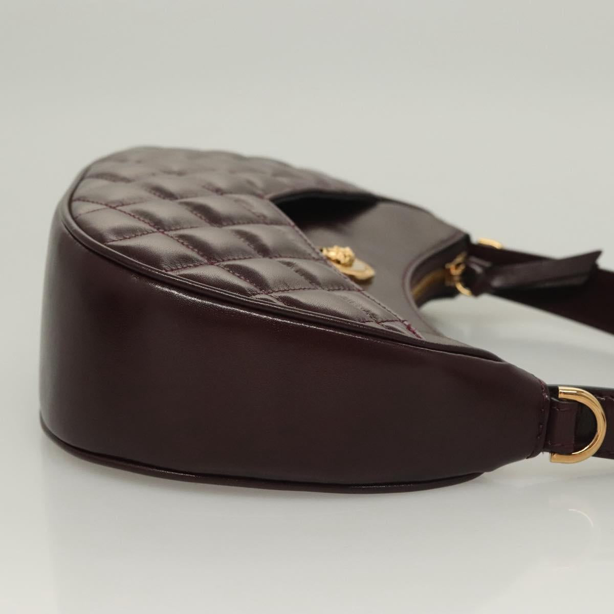 Versace Brown Leather Shoulder Bag (Pre-Owned)