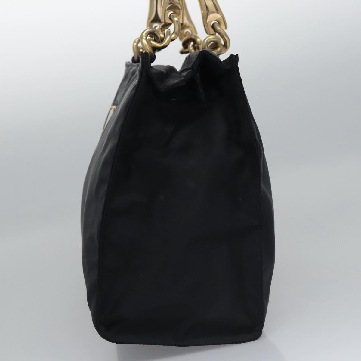 Prada Tessuto Metallo Black Synthetic Handbag (Pre-Owned)