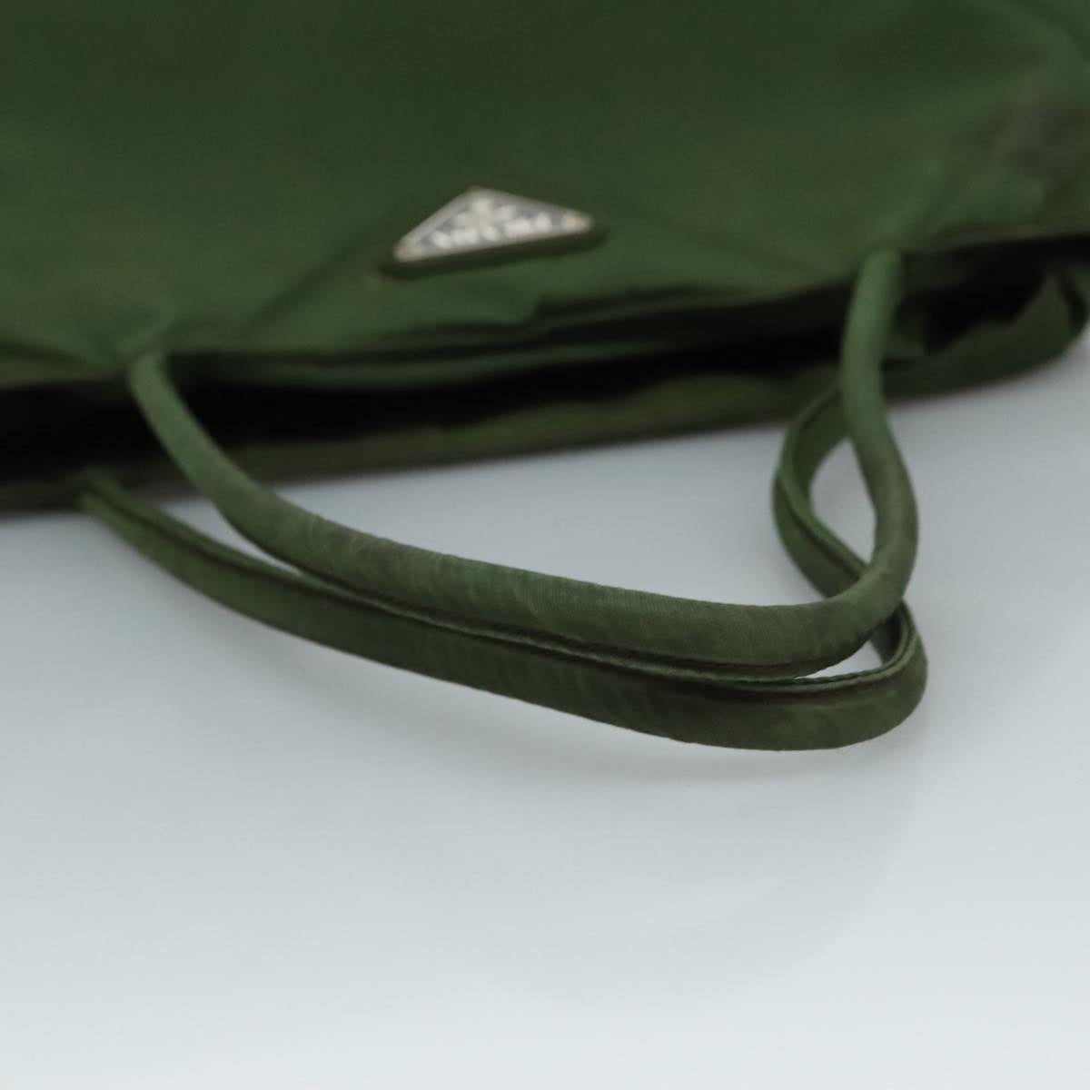Prada Tessuto Khaki Synthetic Handbag (Pre-Owned)