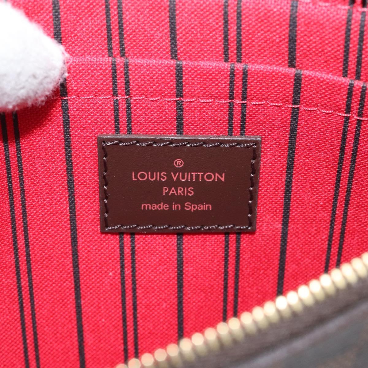 Louis Vuitton Pochette Accessoire Brown Canvas Clutch Bag (Pre-Owned)