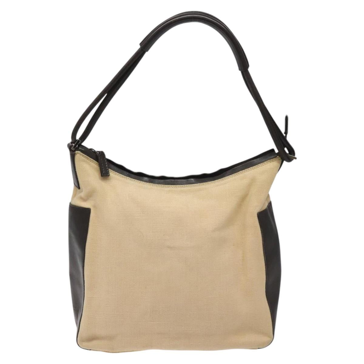 Gucci Beige Canvas Tote Bag (Pre-Owned)