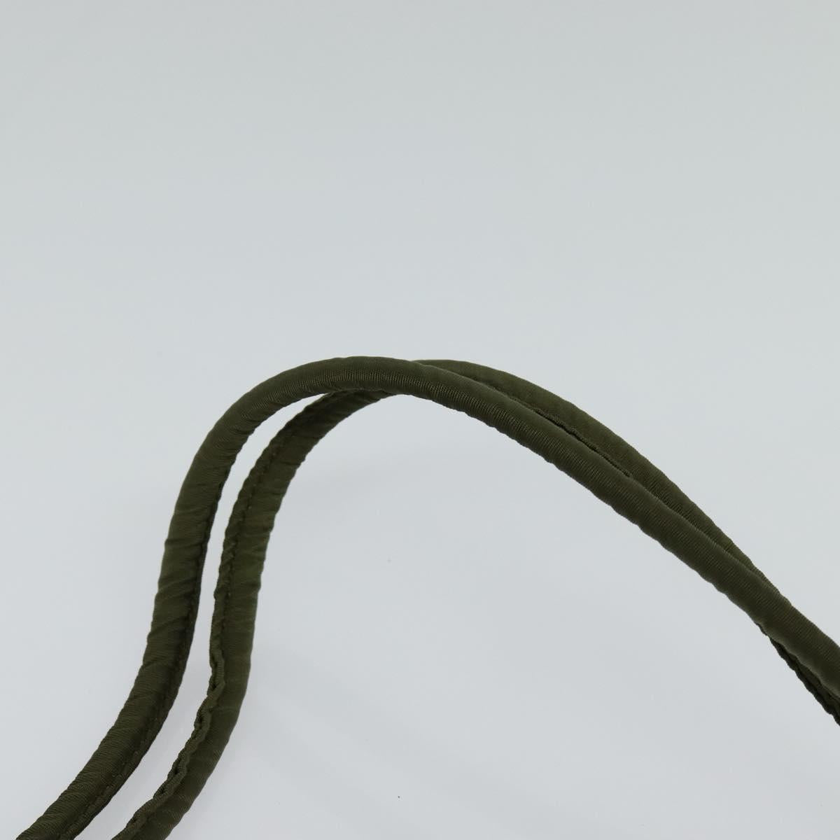 Prada Vitello Khaki Synthetic Handbag (Pre-Owned)