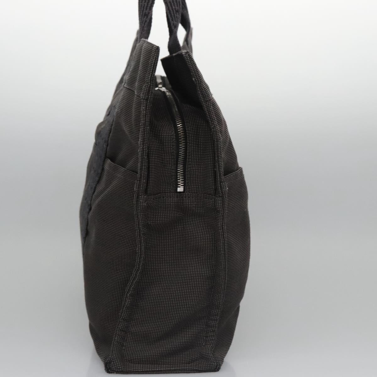 Hermès Herline Grey Canvas Tote Bag (Pre-Owned)