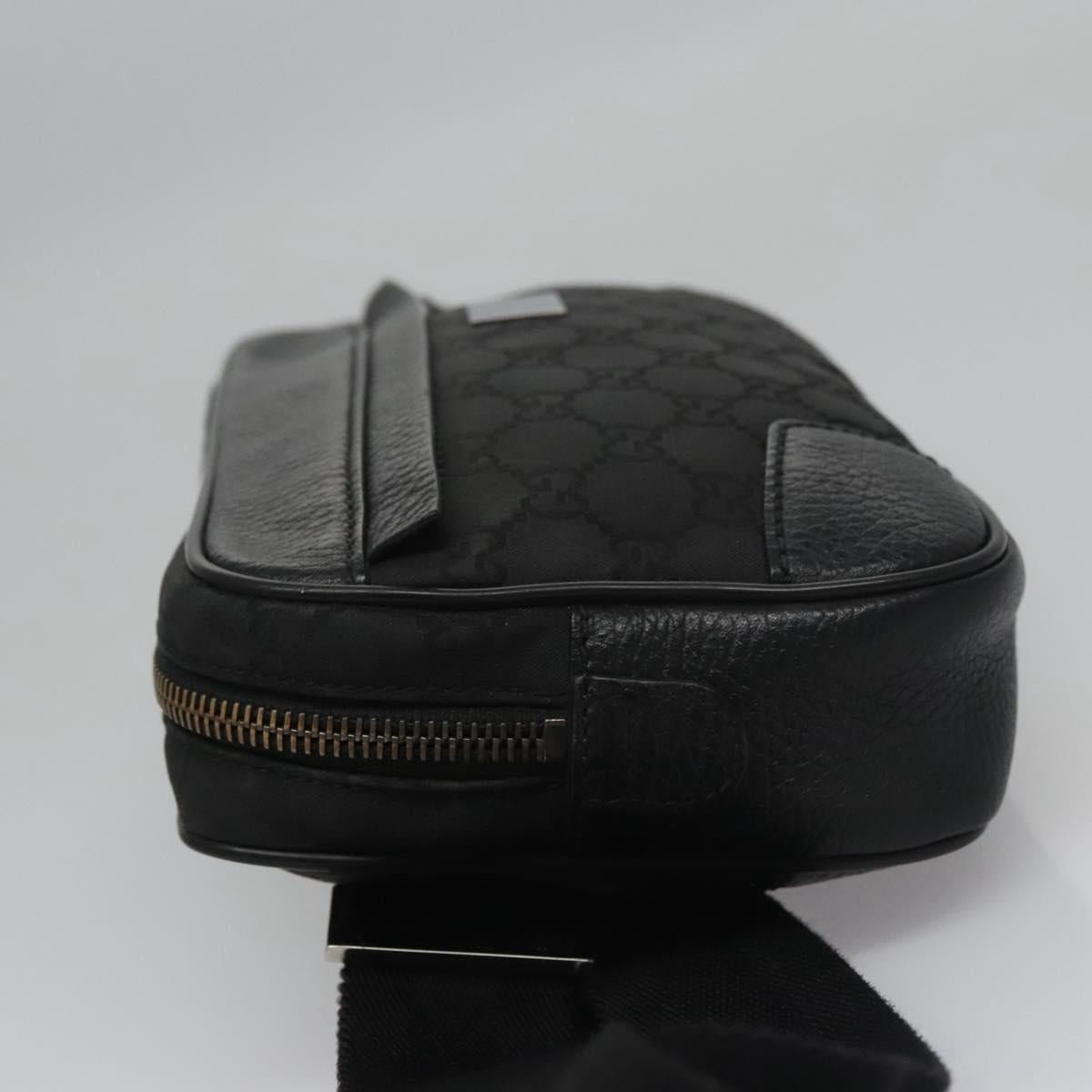Gucci Gg Canvas Black Canvas Shoulder Bag (Pre-Owned)