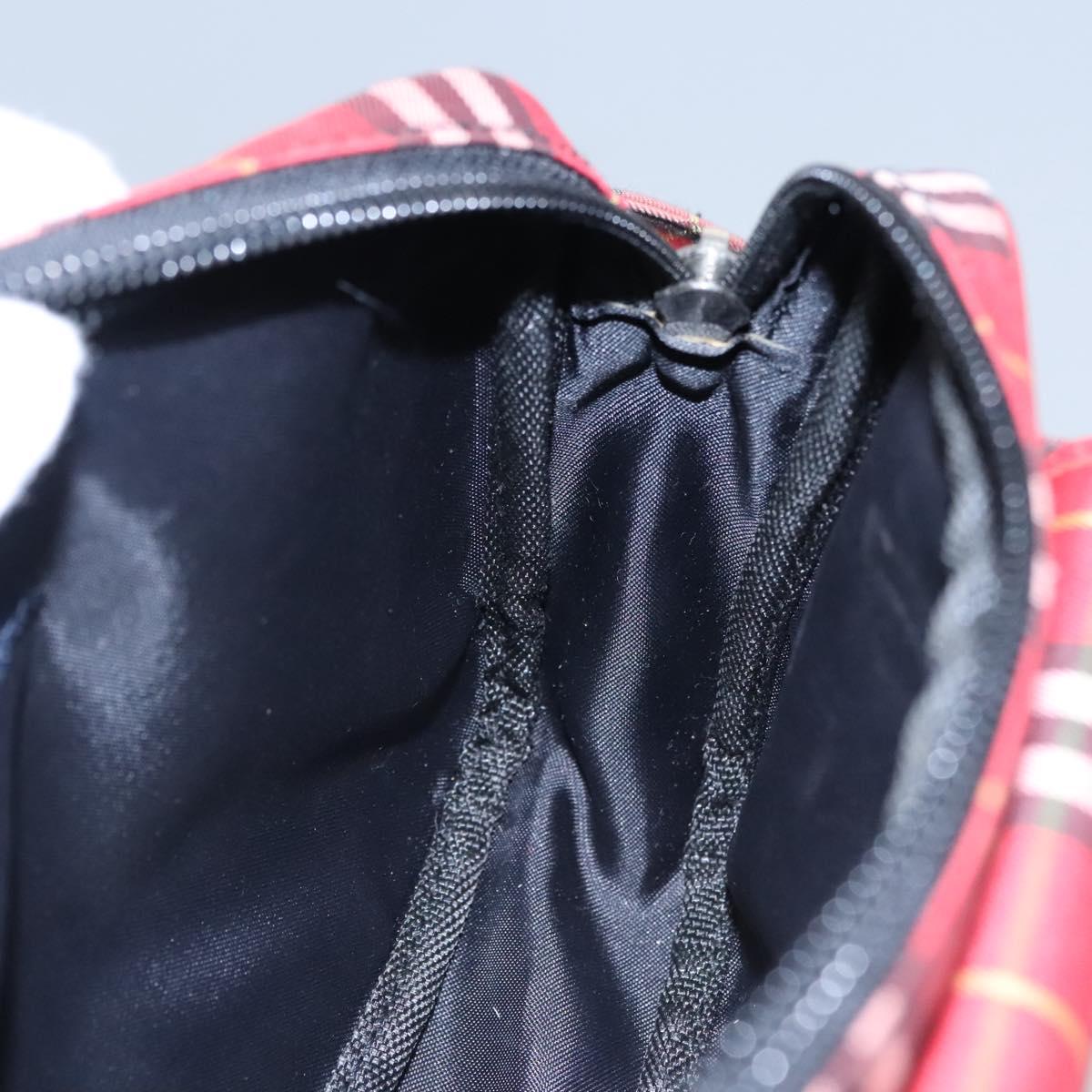 Burberry Nova Check Red Synthetic Shoulder Bag (Pre-Owned)