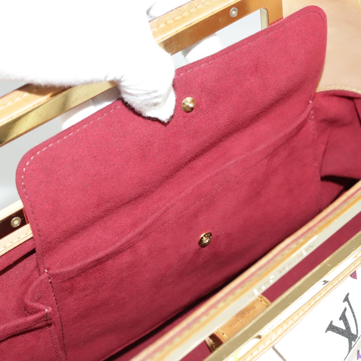Louis Vuitton Judy White Canvas Shoulder Bag (Pre-Owned)