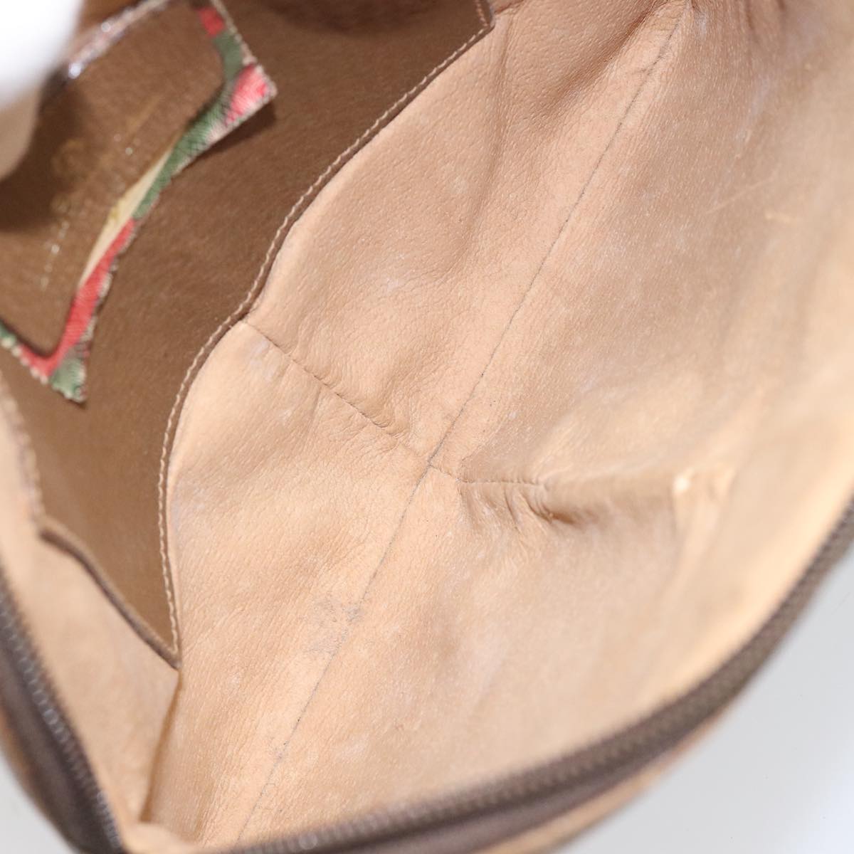 Gucci Ophidia Beige Canvas Shoulder Bag (Pre-Owned)