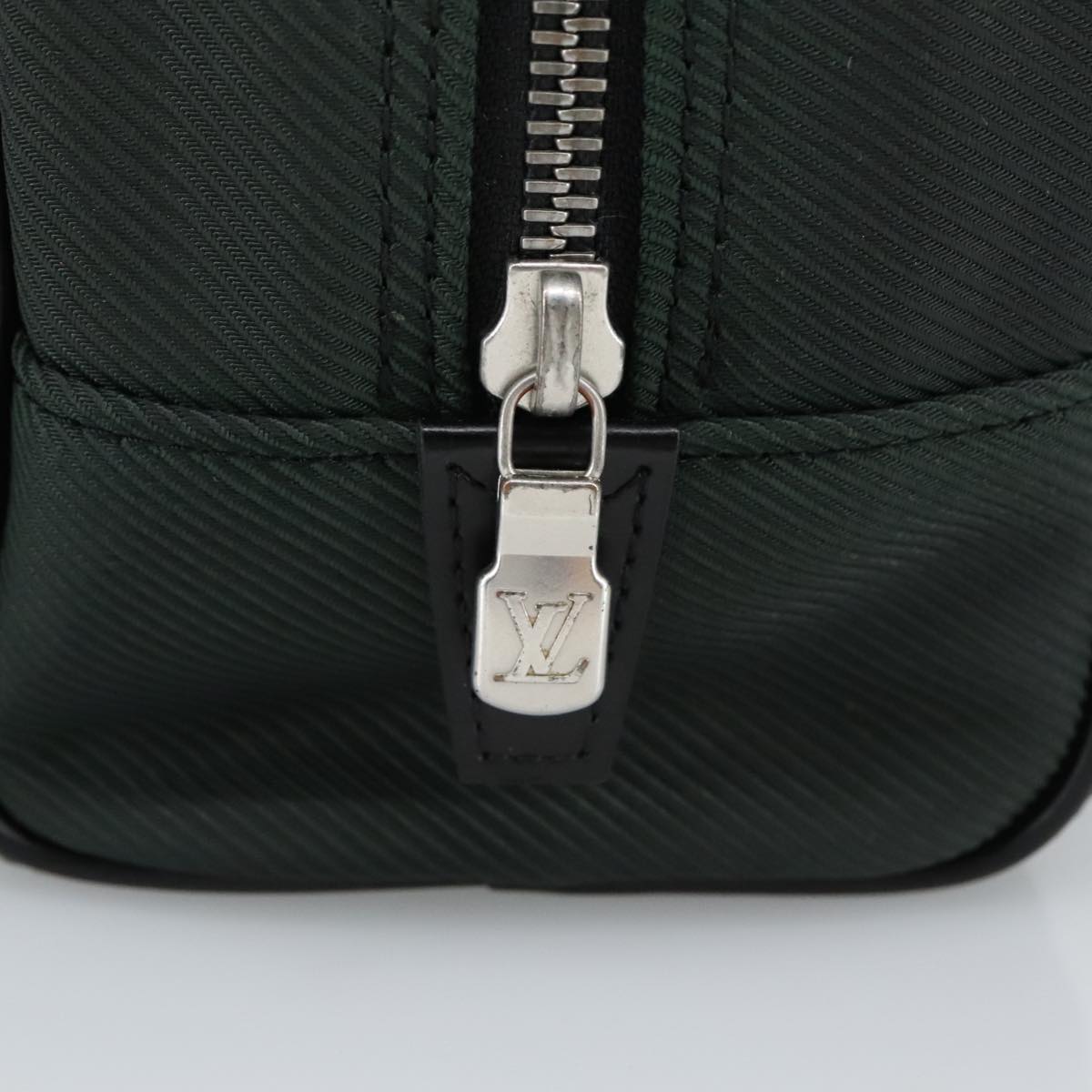 Louis Vuitton Parana Green Canvas Clutch Bag (Pre-Owned)