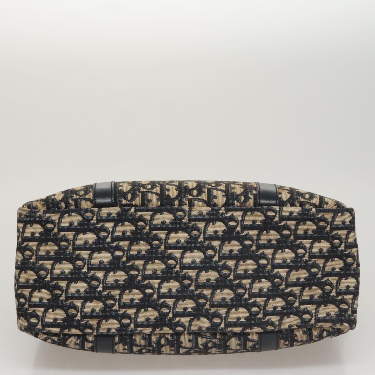 Dior Diorissimo Navy Canvas Handbag (Pre-Owned)
