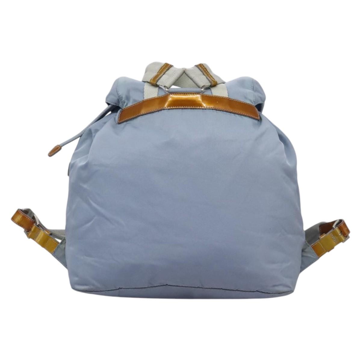 Prada Re-Nylon Blue Synthetic Backpack Bag (Pre-Owned)