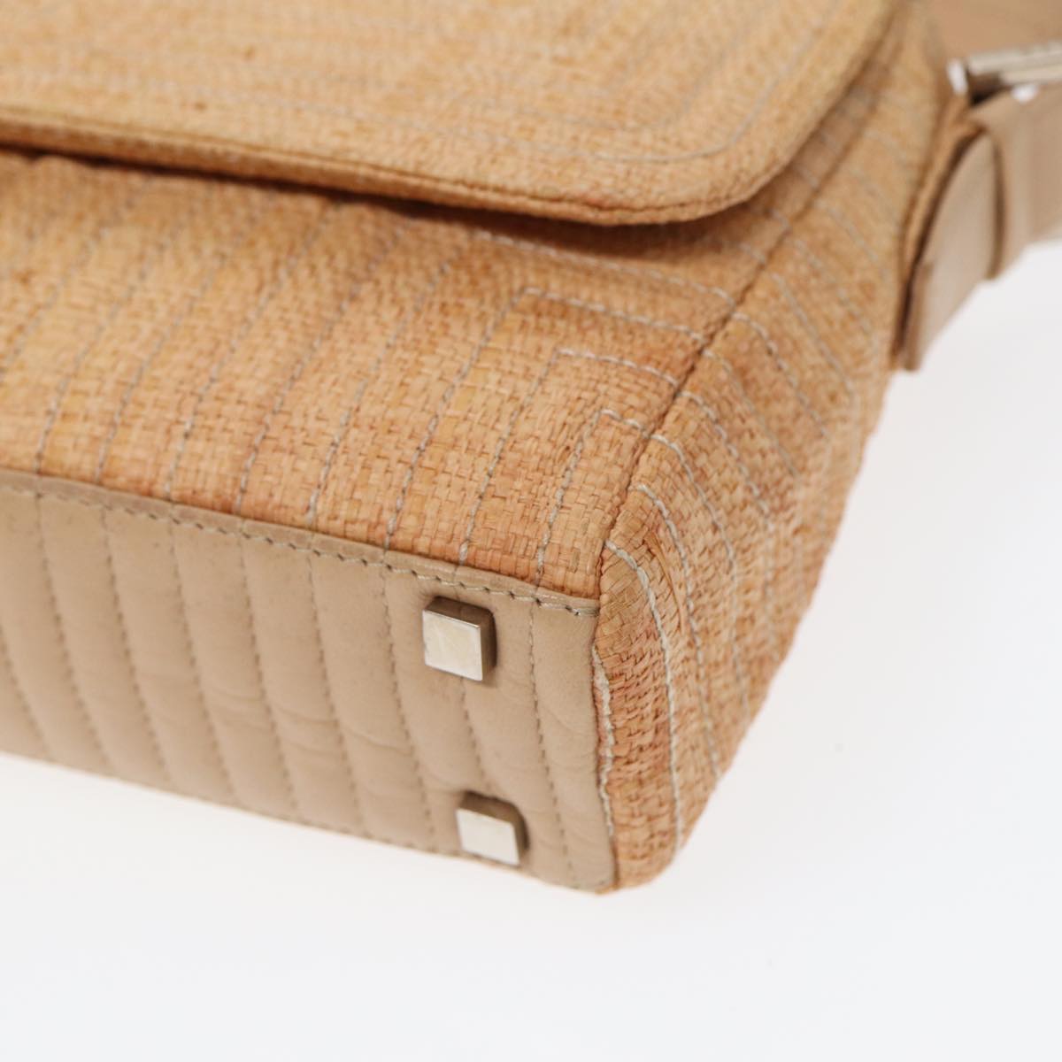Bally Beige Canvas Shoulder Bag (Pre-Owned)
