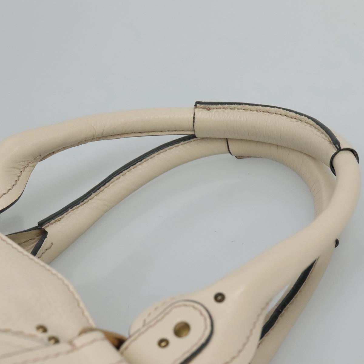 Chloé Paddington White Leather Handbag (Pre-Owned)