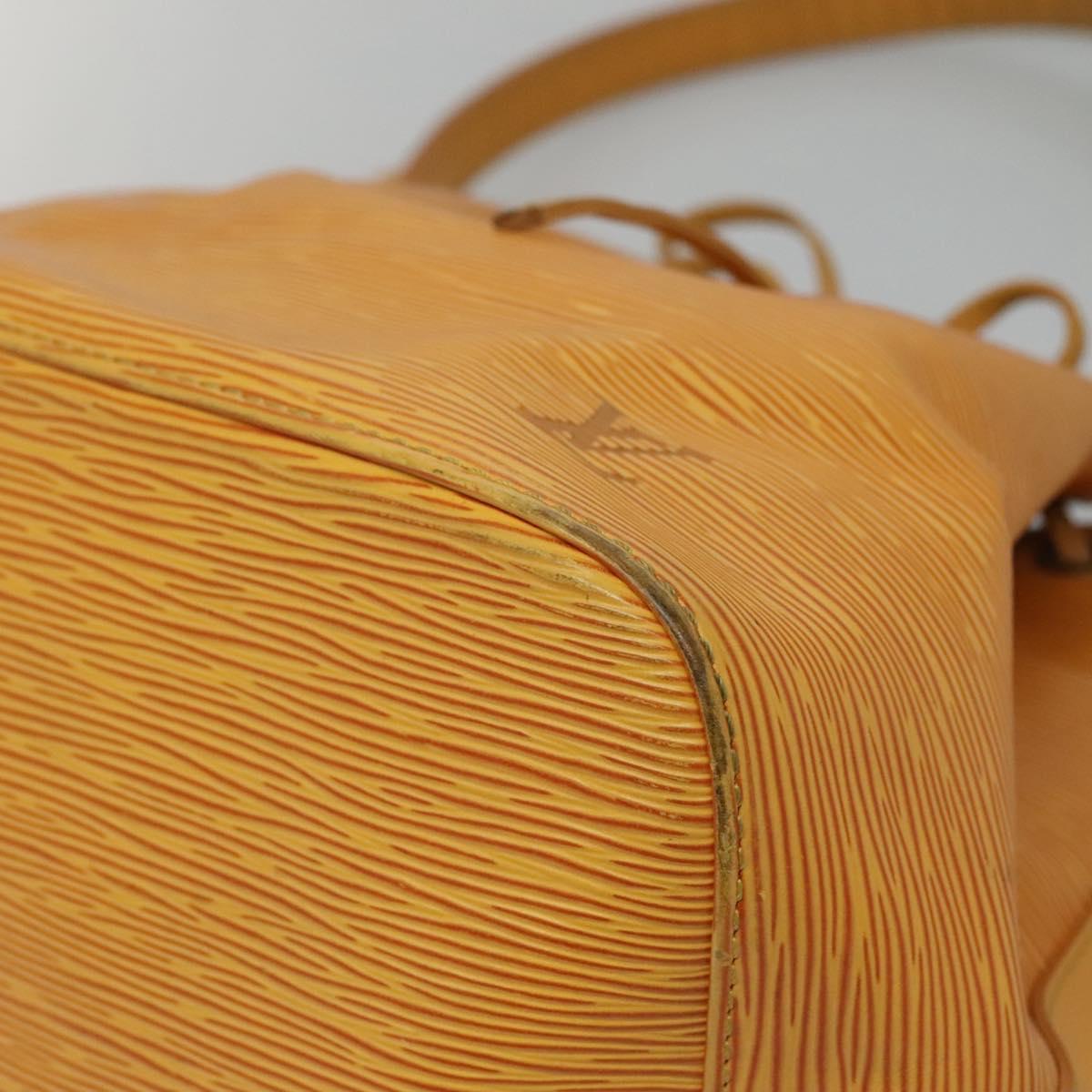 Louis Vuitton Petit Noé Yellow Leather Shoulder Bag (Pre-Owned)