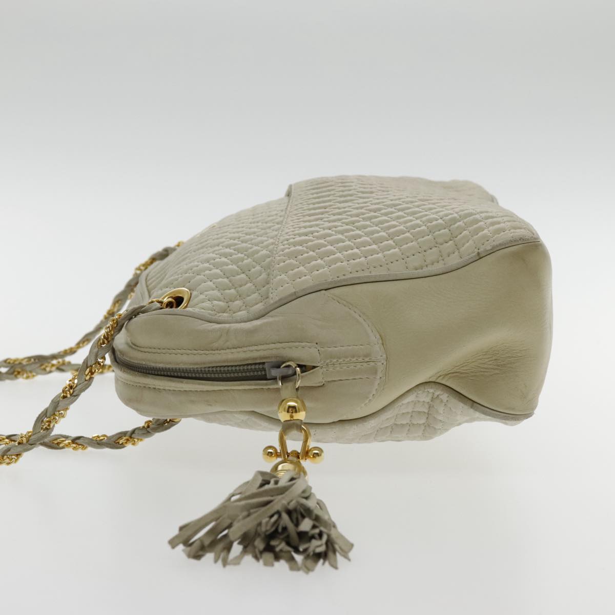 Bally Beige Leather Shoulder Bag (Pre-Owned)
