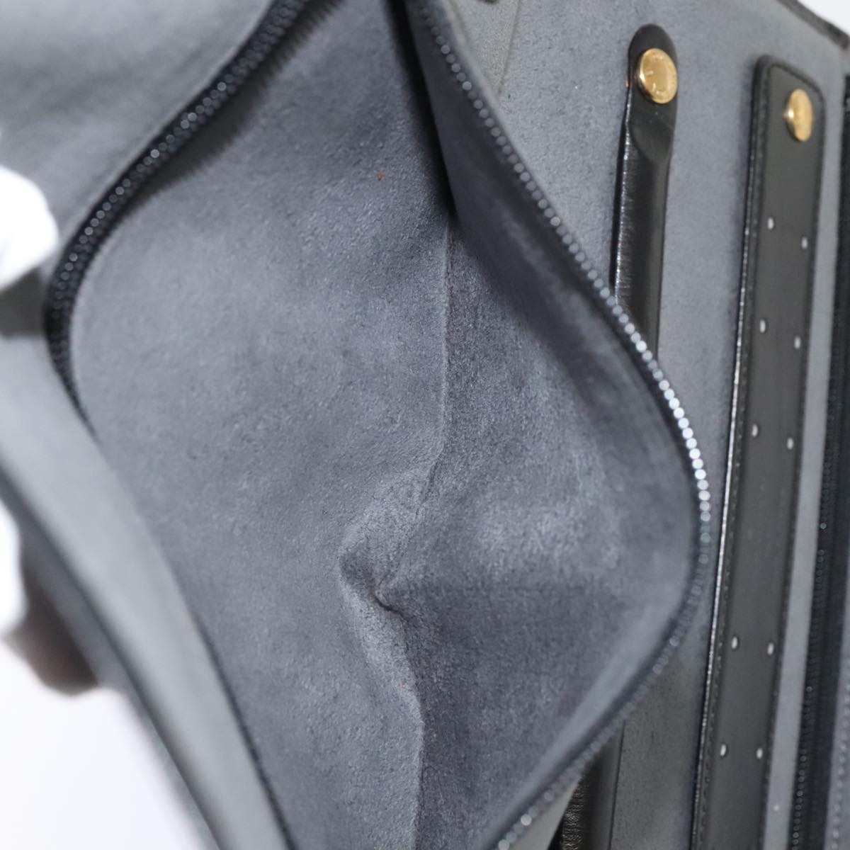 Louis Vuitton Rouleau Black Leather Clutch Bag (Pre-Owned)
