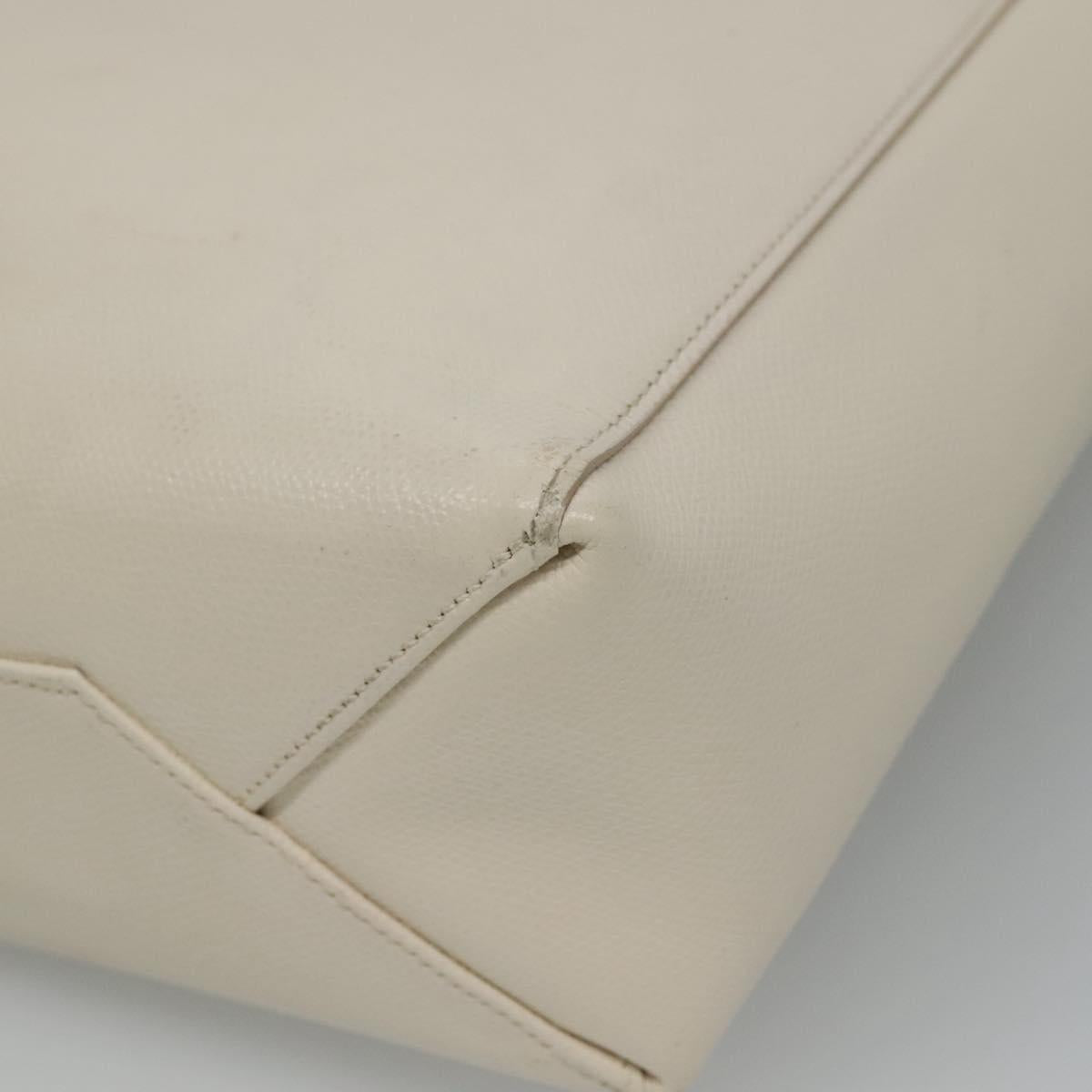 Céline Cabas Vertical Beige Leather Shoulder Bag (Pre-Owned)