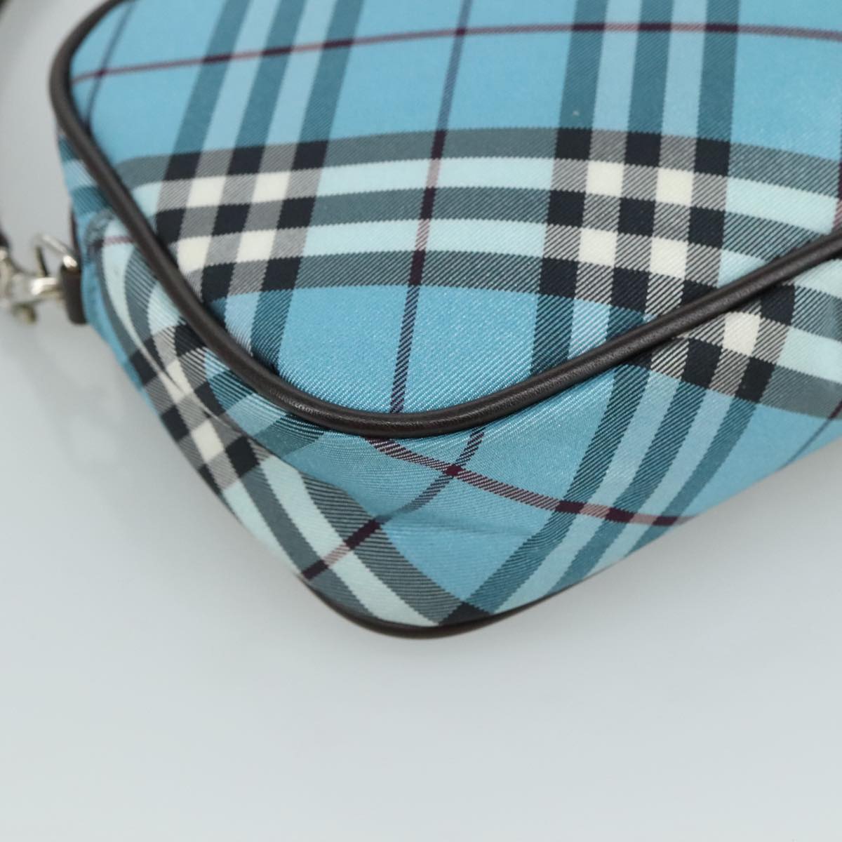 Burberry Blue Label Blue Canvas Clutch Bag (Pre-Owned)