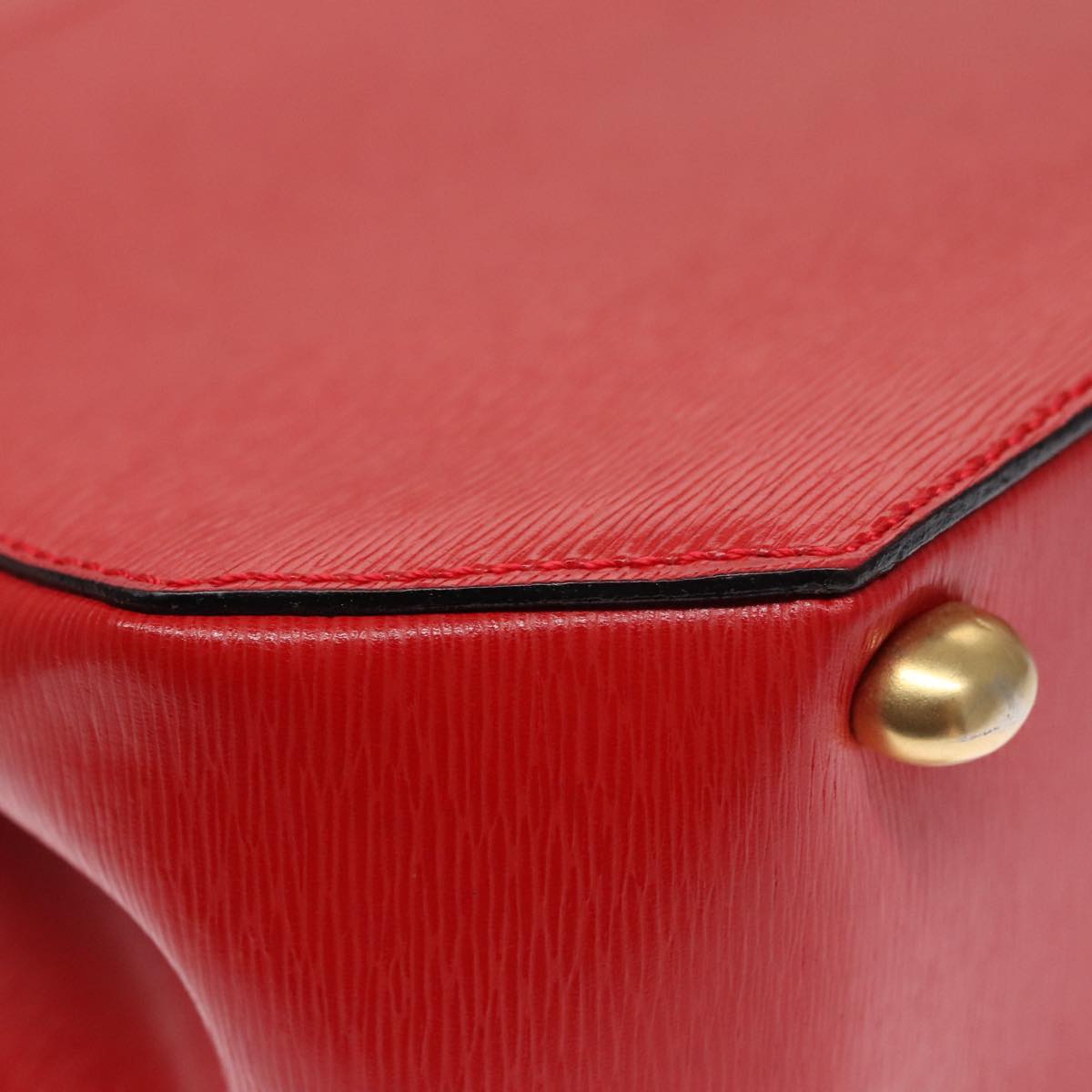 Céline Triomphe Red Leather Handbag (Pre-Owned)