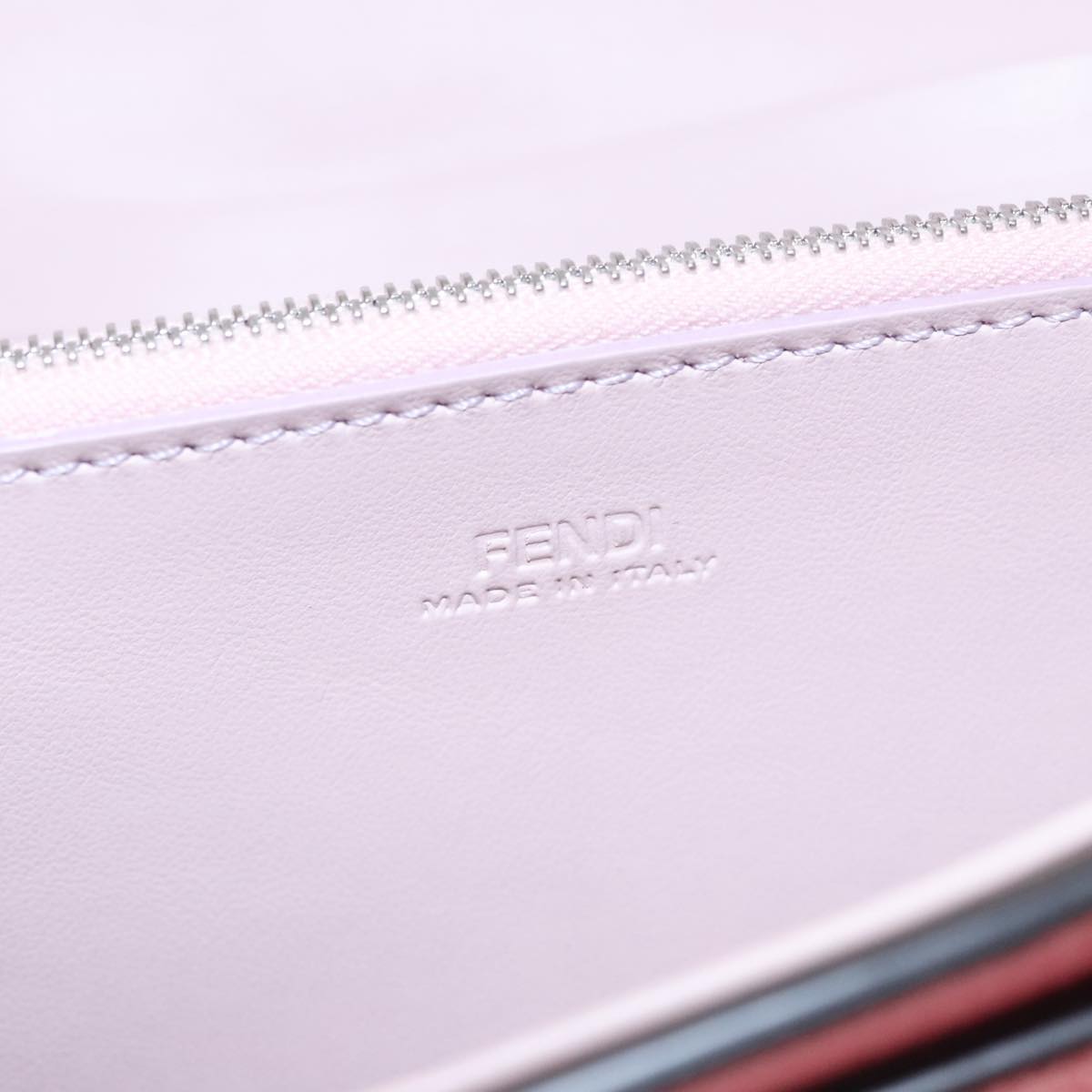 Fendi Peekaboo Pink Leather Wallet (Pre-Owned)