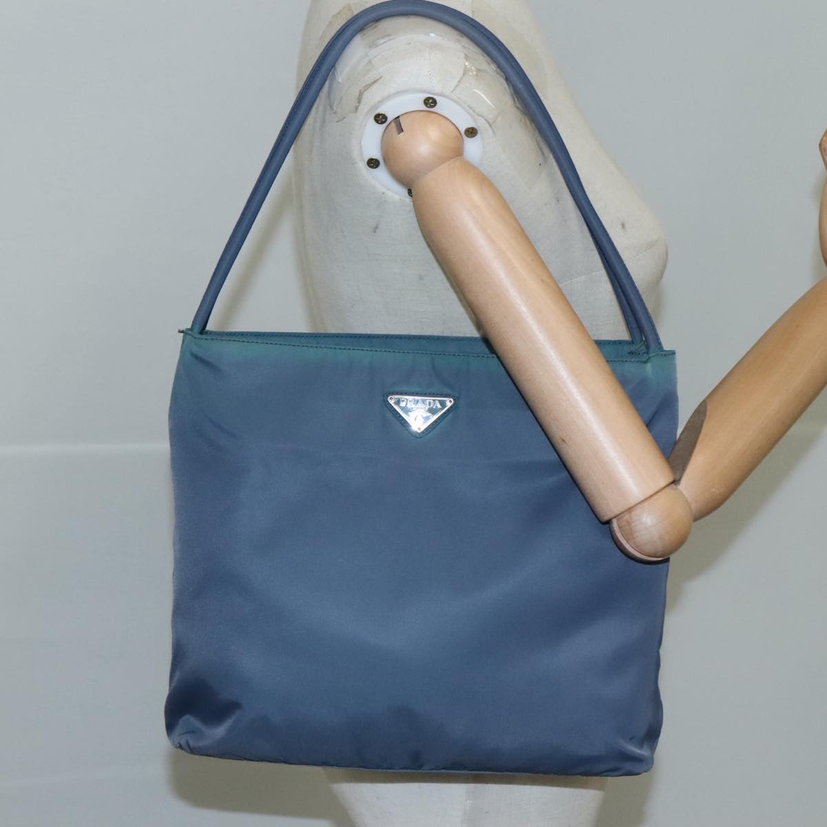 Prada Tessuto Blue Synthetic Tote Bag (Pre-Owned)