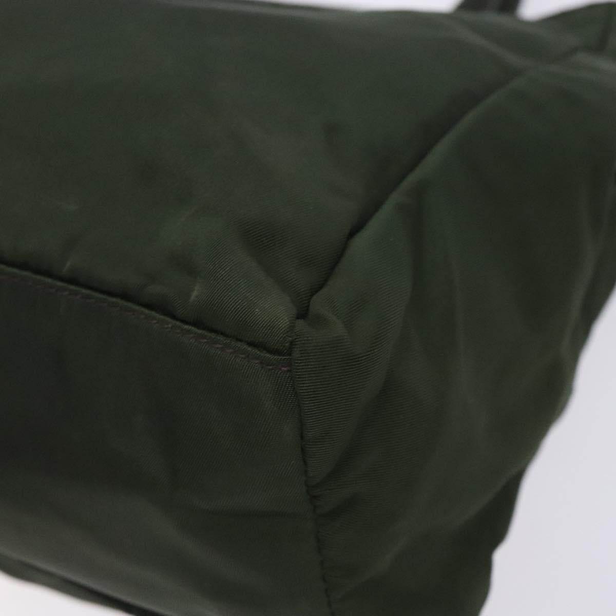 Prada Tessuto Khaki Nylon Tote Bag (Pre-Owned)