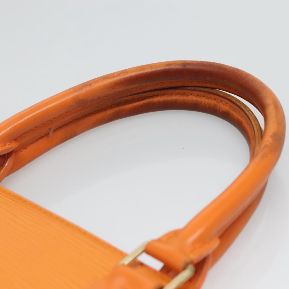 Louis Vuitton Sac Plat Orange Leather Handbag (Pre-Owned)