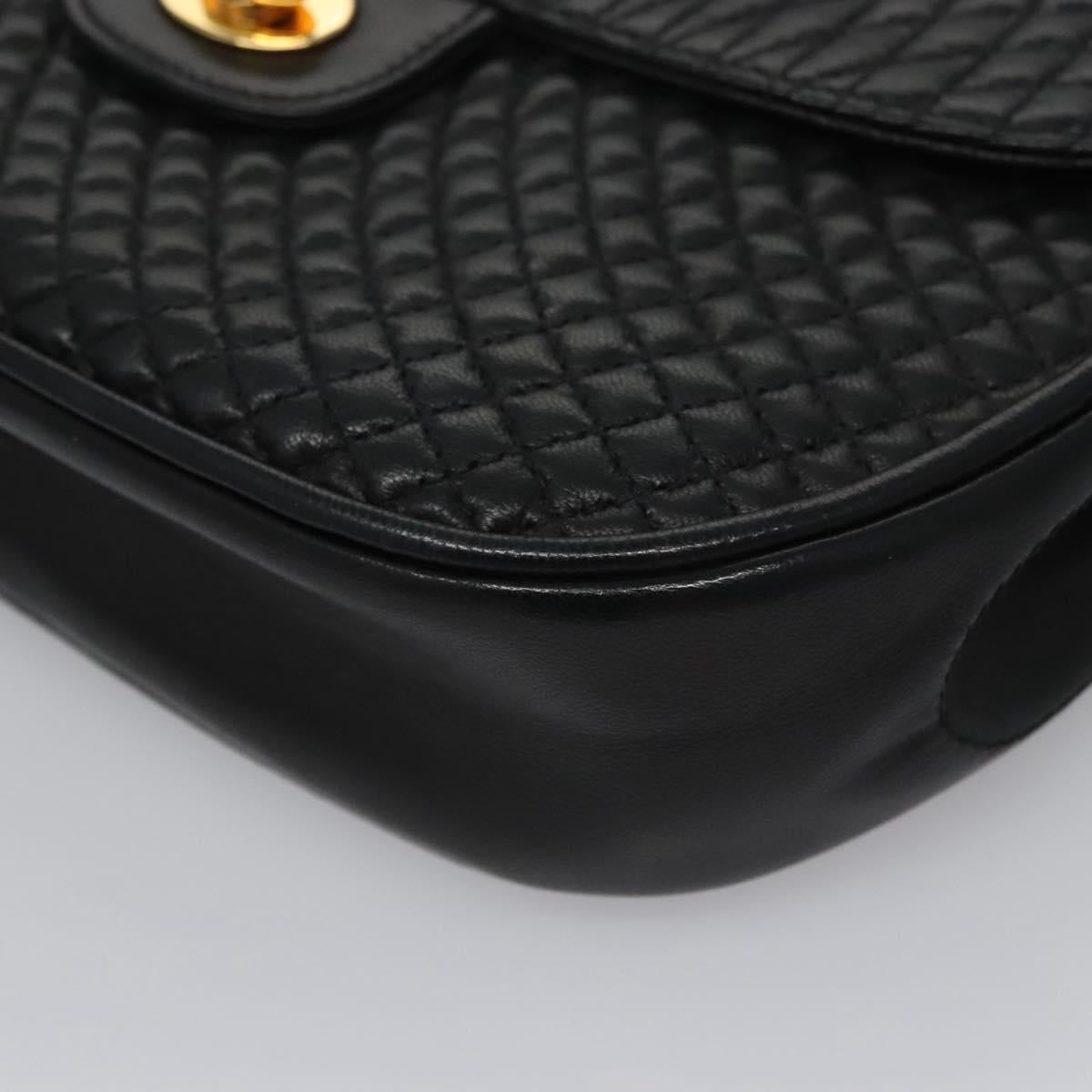 Bally Black Leather Shoulder Bag (Pre-Owned)